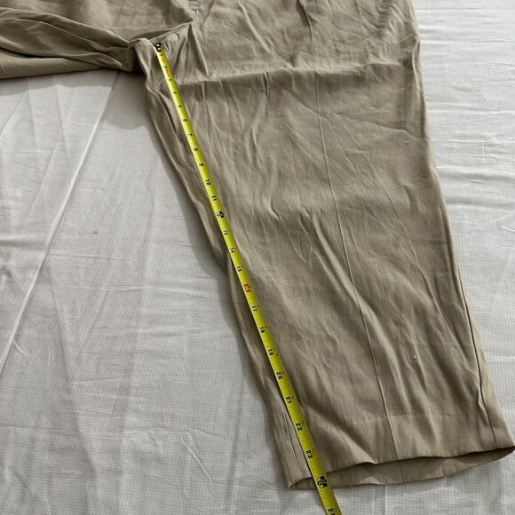 NWT Calvin Klein Womens Career Pull On Dress Pants Soft Linen Blend Plus Size 3X - Picture 11 of 14